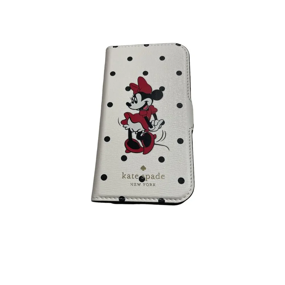 Kate Spade Dots Case with Minnie Mouse Magnetic Folio Iphone 12 MINI